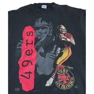 Vintage Salem Sportswear 49ers Sweater Adult M  Joe Montana